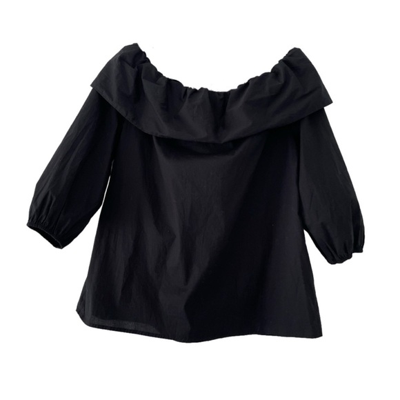 Nwt Pleione Black Off the Shoulder Bow Blouse, S - Picture 4 of 9